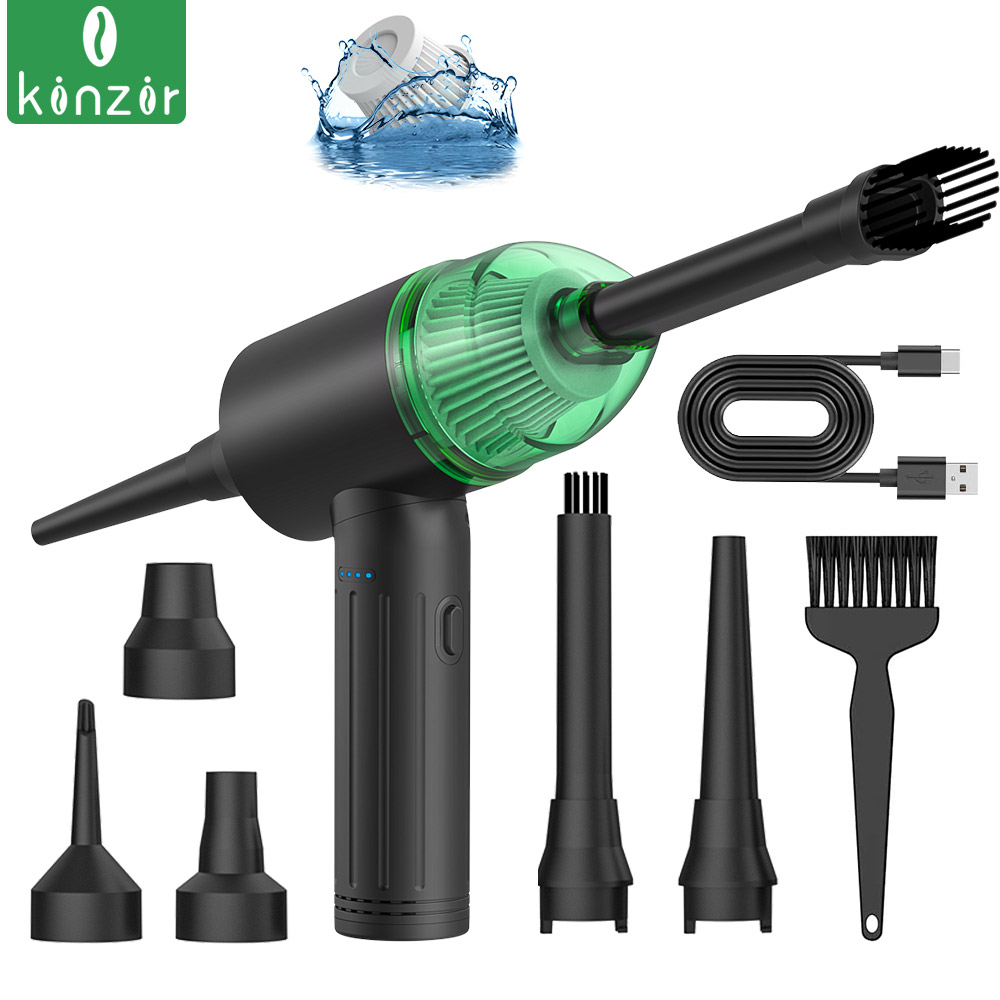 China Wholesale Powerful VC26 90W Vacuum Cleaner Manufacturer with Air Duster Function 90,000 RPM for PC, Car Cleaning