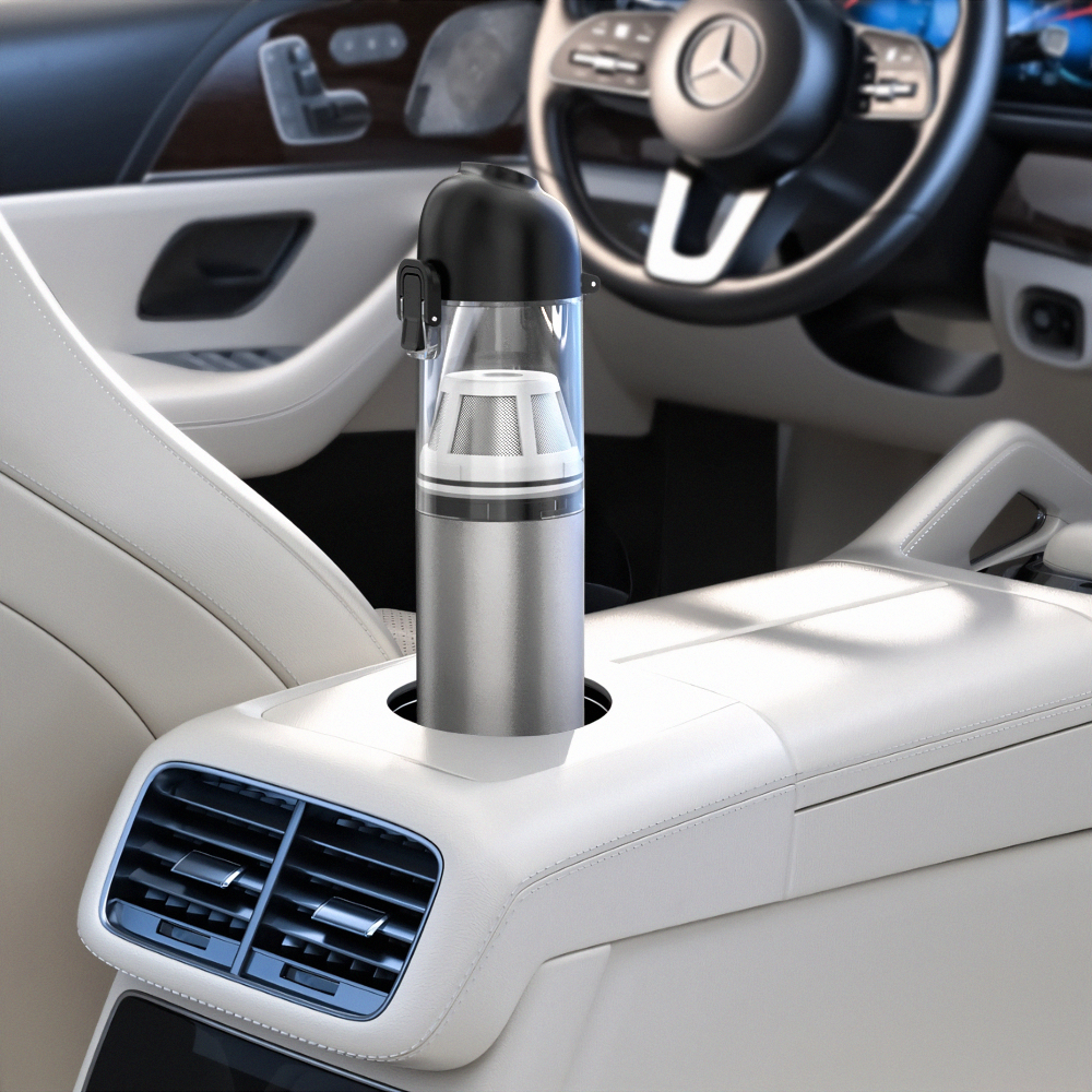 Kinzir VC22  Handheld Car Vacuum Cleaner, 20000Pa Vacuum Cleaner and Air Duster, 120W High Power Hand Held Vacuum and Multi-Nozzles for Car, Home, Office, Pet - Cordless Vacuum Cleaners - 9