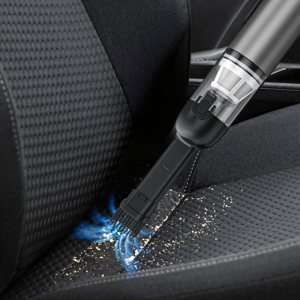 Kinzir VC22  Handheld Car Vacuum Cleaner, 20000Pa Vacuum Cleaner and Air Duster, 120W High Power Hand Held Vacuum and Multi-Nozzles for Car, Home, Office, Pet - Cordless Vacuum Cleaners - 5