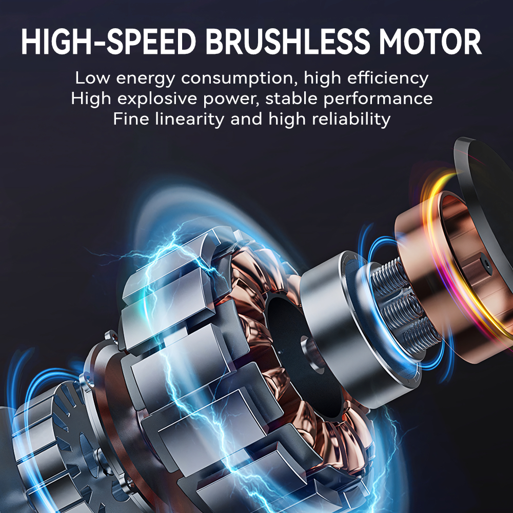 Kinzir VC22  Handheld Car Vacuum Cleaner, 20000Pa Vacuum Cleaner and Air Duster, 120W High Power Hand Held Vacuum and Multi-Nozzles for Car, Home, Office, Pet - Cordless Vacuum Cleaners - 3