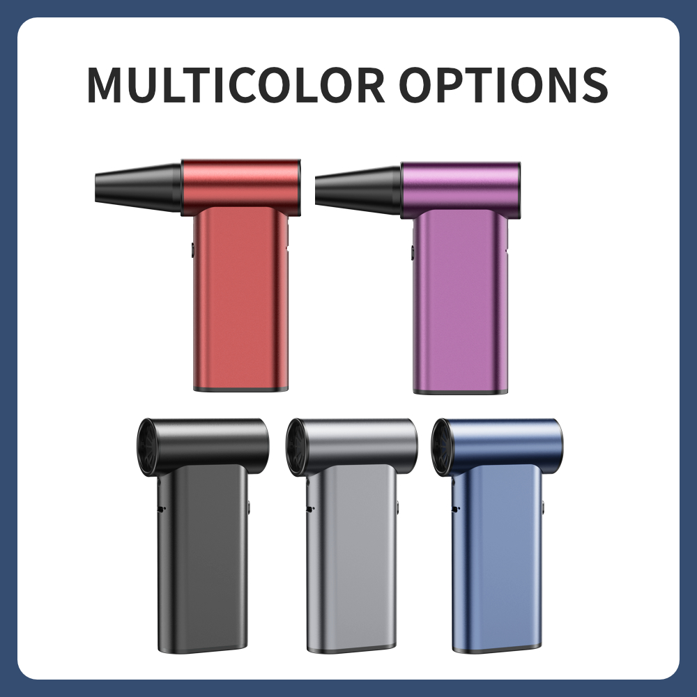 Kinzir VC57 2-in-1 Cordless Air Duster & Vacuum, 130,000 RPM Turbo Fan, 4-Speed Adjustable, Fast Charging, for Computer, Keyboard, Car, and Home Cleaning - Cordless Vacuum Cleaners - 6