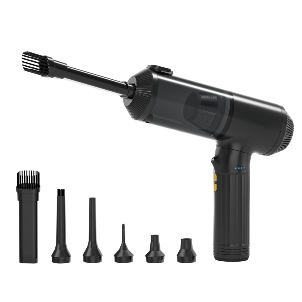 Kinzir VC23 3-in-1 Cordless Handheld Vacuum & Air Duster, 20000Pa Strong Suction, Brushless Motor, Portable for Car Seats, Home, PC Keyboard