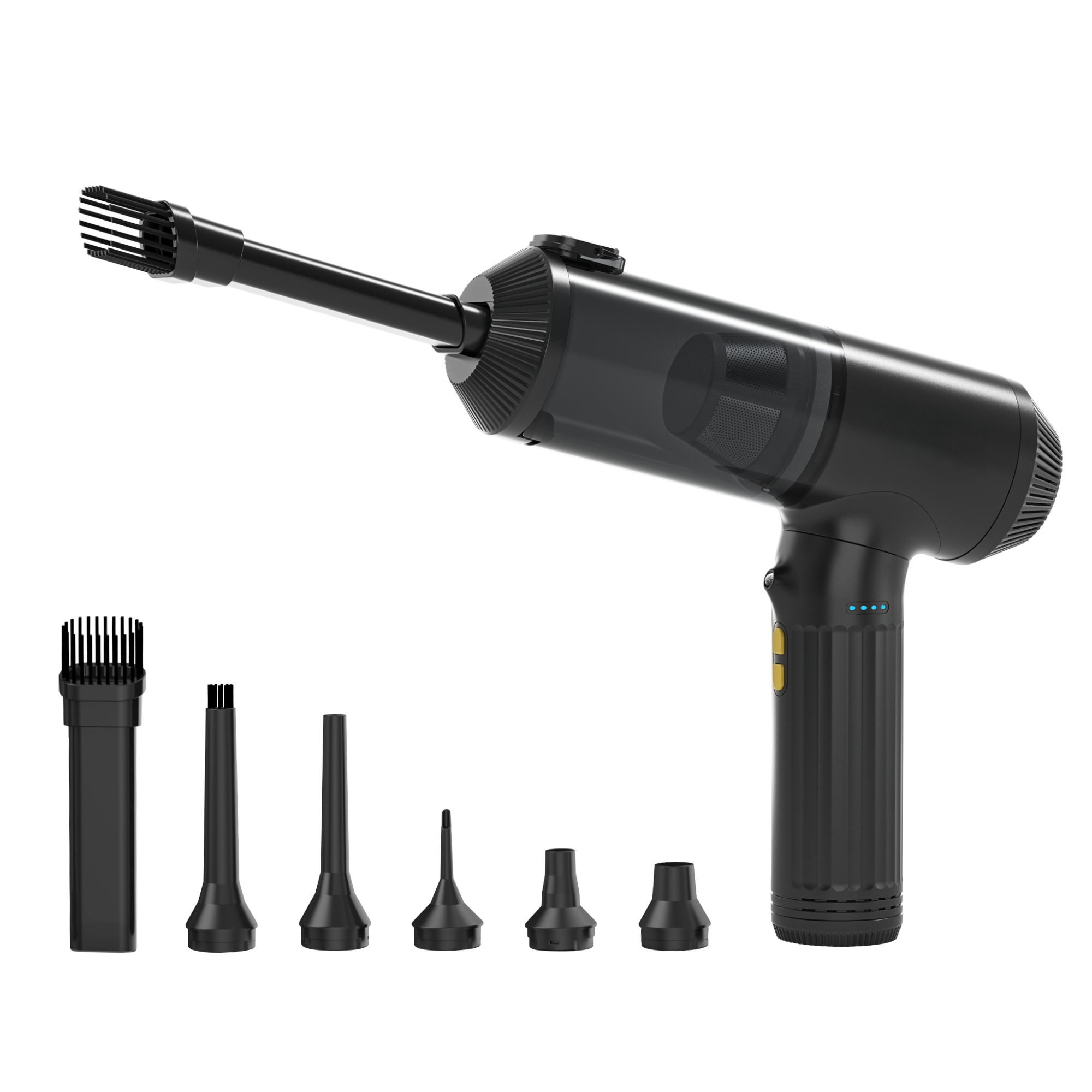 Kinzir VC23 3-in-1 Cordless Handheld Vacuum & Air Duster, 20000Pa Strong Suction, Brushless Motor, Portable for Car Seats, Home, PC Keyboard - Cordless Vacuum Cleaners - 2