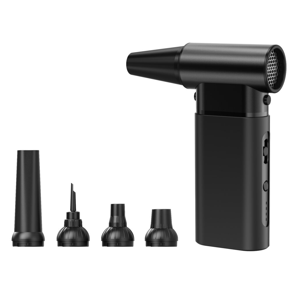 Kinzir AD59 Portable Turbo Blower and Charger: 8000mAh Detachable Battery Power Bank, Aluminum Air Duster for Office, Carro, Outdoor Activities Kinzir AD59 Portable Turbo Blower and Charger: 8000mAh Detachable Battery Power Bank, Aluminum Air Duster for Office, Car, Outdoor Activities