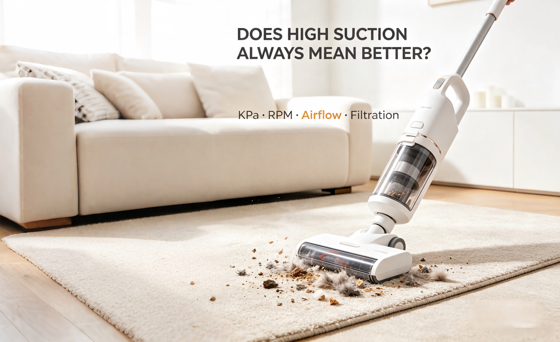 Is Higher Suction Power Always Better? Understanding KPa, RPM, and the Real Cleaning Performance of Vacuum Cleaners